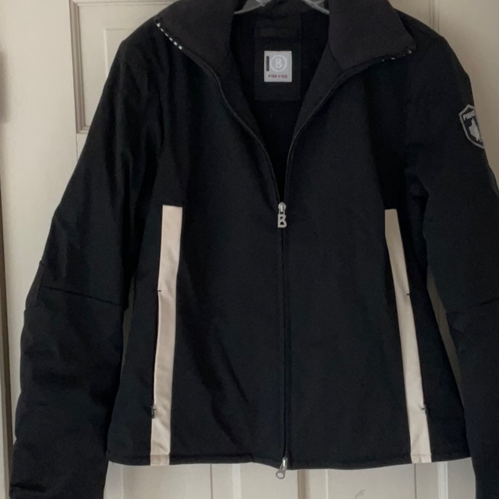 BOGNER FIRE + ICE black and white winter coat or ski jacket 10